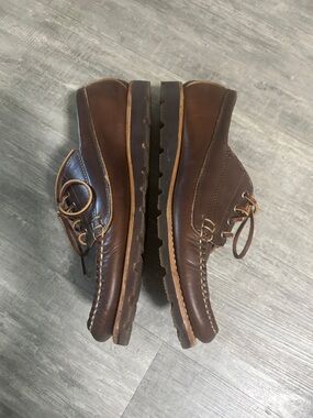 Rancourt & Co. Baxter Men's Brown Leather Moc Toe Casual Shoes Size 9.5